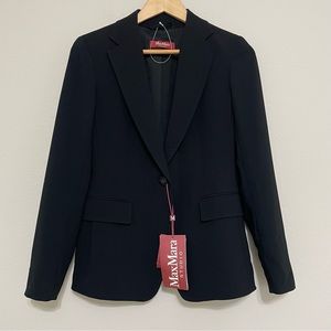 MAXMARA NWT Black Suiting Blazer Size 4
